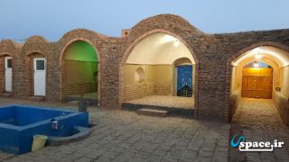 نمای محوطه دهکده گردشگری خشت های ماندگار - فردوس - روستای قدیم مهران کوشک